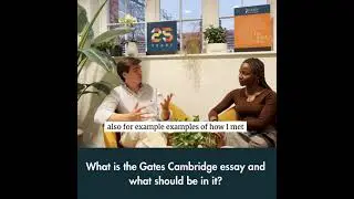 Advice and tips on how to write the Gates Cambridge personal essay