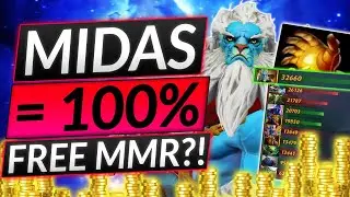 This SECRET BUILD IS 100% FREE MMR - Midas is THE BEST CARRY ITEM - Dota 2 Guide