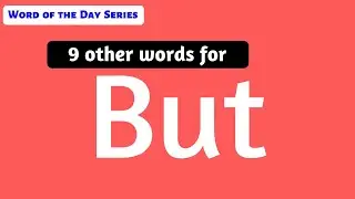 #18 | But Synonyms | But Meanings | Other Meanings of But | But Word Meanings with images