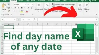 Enter name of week day of certain date in Excel |**TechLearning_Hub: Learn Excel**|