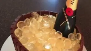 How to make a champagne on ice cake