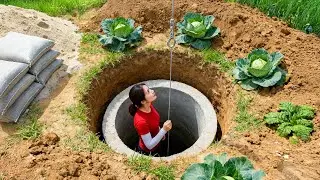 TIMELAPSE: Builds a Deep Well for Clean Water in the Forest | From Start to Finish