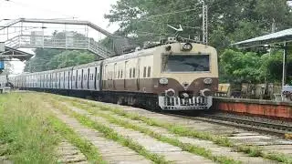 Rare view in south eastern railway (ser)// some old icf emu coach with inspection car