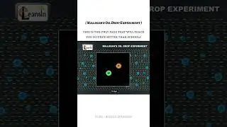 Millikan's Oil Drop Experiment #Sciencefacts#Science#shorts