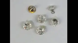 Rhinestone crystal button
