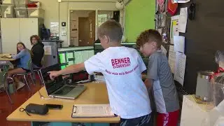 Two students from Benner Elementary were honored after  10 week long competition