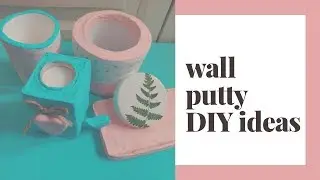 DIY ideas using wall putty ll lockdown craft ideas ll #stayhome and DIY #withme