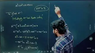 Inverse Matrix using Cayley-Hamilton Theorem | Engineering Maths 2 | Matrices Question 1 Solved