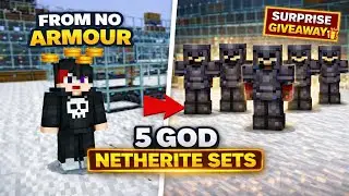 I Secretly Grinded 5 GOD Netherite Sets on Apple MC 😱 (Surprise Giveaway 🎁)