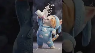 &ldquo;Crazy Devil Cat Dancing & Drinking Milk | Kids Cartoon Fun #DevilCat #CartoonDance #KidsShorts