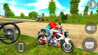 🏍️ Заезд по деревне супербайков | Карта IndianCars Simulator 3D и вождение индийского мотоцикла в...