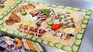 Chicken barbecue rice platter |  restaurant style bbq platter | bbq rice platter | by Farooq ghouri