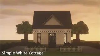 Simple White Cottatge | Minecraft Cocricot Mod Build Java - Buildtober #9