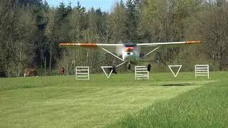 larry landing at biggles in 500 ft in his cessna 182 STOL april 23, 2018