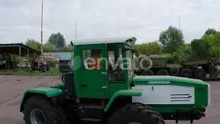 Drone Flight Through Motor Depot Near Chernobyl | Stock Footage - Envato elements