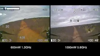 1,3 ГГц против 5,8 ГГц, рядом на расстоянии одной мили