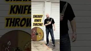 Sneaky Knife Throwing! World Champion tries the Chicken Wing technique