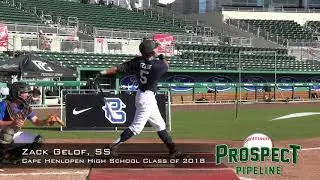 Zack Gelof prospect video, SS, Cape Henlopen High School Class of 2018