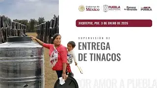 Supervisi&oacute;n en la entrega de tinacos en Xicotepec 🛢🤝