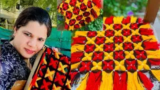 Step by step woolen frame wala table mat , #knittercrafteryogita #tablemat #framewalatablemat