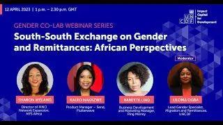 UNCDF webinar: South-South Exchange on Gender and Remittances: African Perspectives