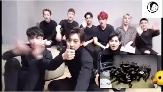 9人集合!!!! EXO流デュアルカメラの使い方？【EXO】日本語字幕