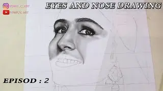 How To Draw Eyes and nose | Face Drawing Tutorial - EPISODE 2
