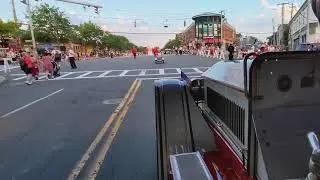 Mamaroneck Fireman's Parade, 2021. Engine One's perspective.