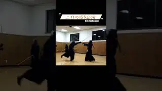 [Nito Kendo] 二刀の技を紹介 切り落とし面 #shorts #nito #kendo