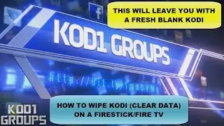 HOW TO WIPE KODI (CLEAR DATA) ON A FIRESTICK/FIRE TV (JD)..