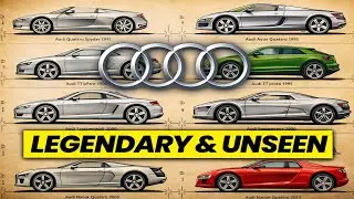 10 прототипов Audi, которые оказались слишком экстравагантными для серийного производства.