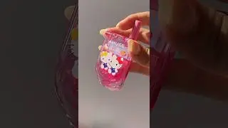 Hello Kitty makeup set part IV - lip balm in phone 💖😋 from #amuse