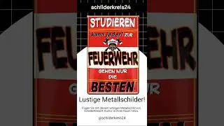 Lustige Metallschilder!