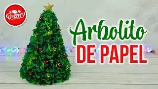 DIY decoración navidad Mini árbol navideño con papel | Christmas Ideas | DREEN NAVIDAD