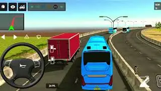 New bus driving 3d game 👍 offroad driving bus simulator game || indian bus driving game