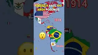 Am&eacute;rica hace 100 a&ntilde;os #countryballs #mapa #historia #curiosidades