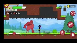 Jogando a nova atualização do stickman Vs zombies