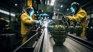 Inside the Grenade Factory: From Metal Cast to Battlefield Detonator (Full Process)
