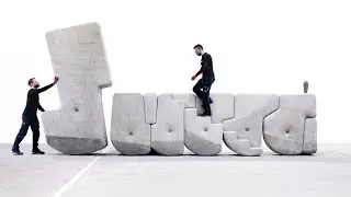 Brandon Clifford creates heavy concrete sculptures that sway and roll