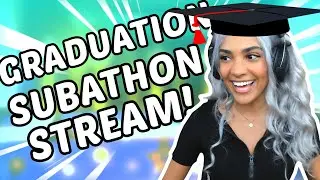 I FINALLY GRADUATED COLLEGE! | Subathon Highlights| ft. QuarterJade & friends.
