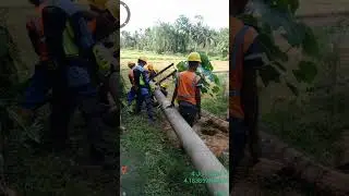 bekerja pagi pulang pagi dan situasi jalan tidak mendukung #plnbinjai #plnsumut #haleyorapower #bji