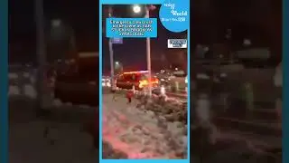 Emergency crews rush to the scene as CAR STUCK IN #BROOKLYN #SYNAGOGUE #news #viral #trump #us