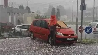An hour ago! Massive Hailstorm Strikes America &ndash; Destruction in North Dakota, Nebraska Next