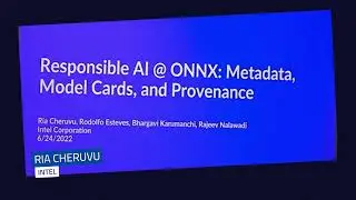 Responsible AI @ ONNX: Metadata, Model Cards, and Provenance