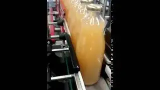 Combi Labelling System for Fruit Juice Bottles