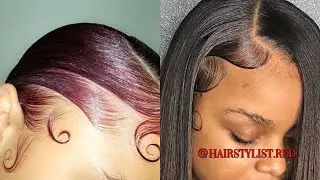SLAYED EDGES COMPILATION 😍💕 FT ISEE  HAIR ON ALIEXPRESS