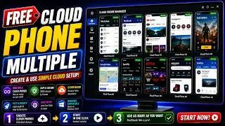 How to Create Multiple Virtual Android Phones for FREE | Cloud Phone Setup Guide 2026 ✅
