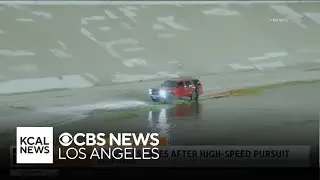 Boyle Heights pursuit suspect escapes by fleeing in the LA River