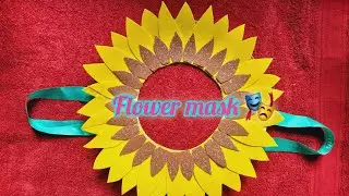 Sunflower mask 🎭  flower craft