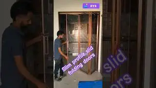 slim profile sliding folding door#interiordesign #slidingdoor #shorts